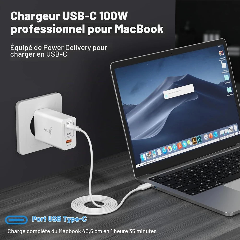 Compact USB C Travel Charger