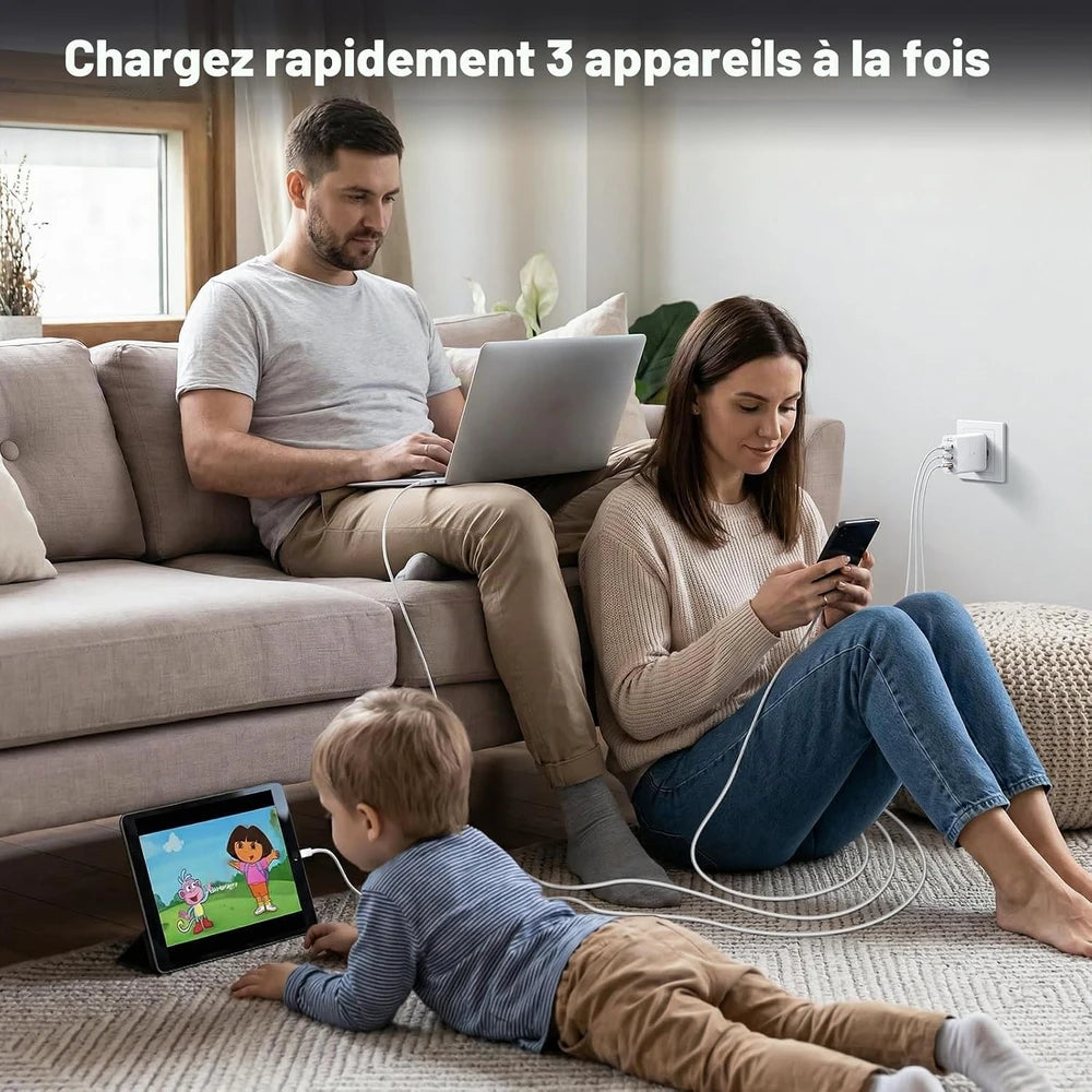 Compact USB C Travel Charger