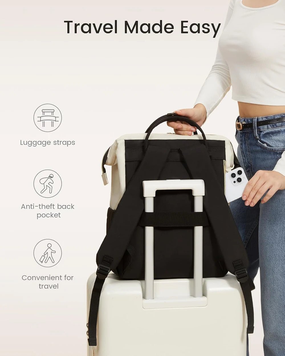 LOVEVOOK Waterproof Laptop Backpack