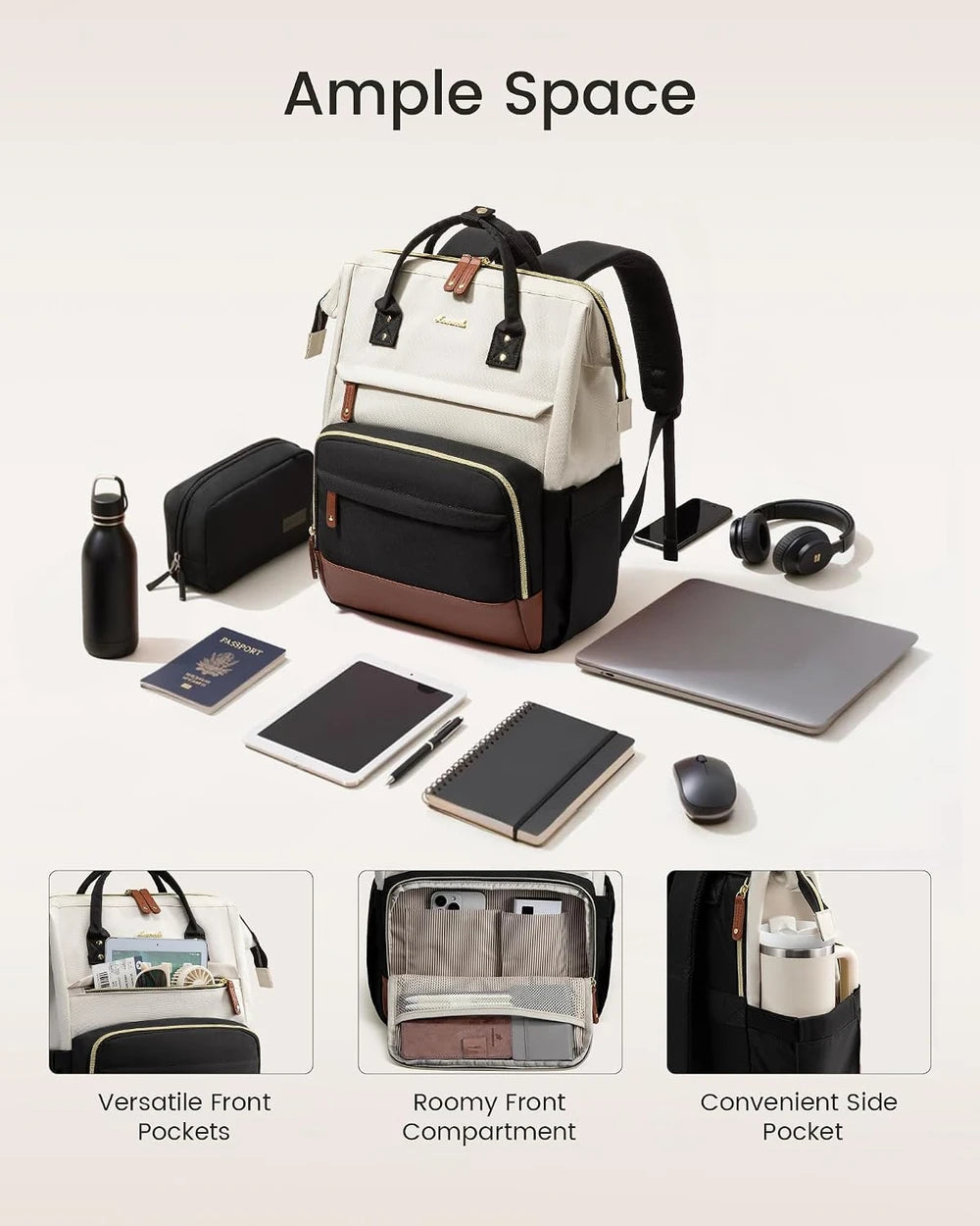 LOVEVOOK Waterproof Laptop Backpack